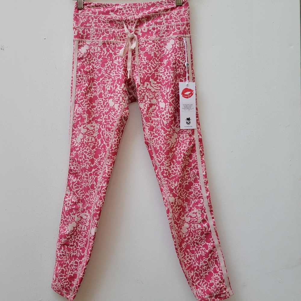 Wildfox 7/8 High-Rise Leggings Print Modern Bubbles Size Small